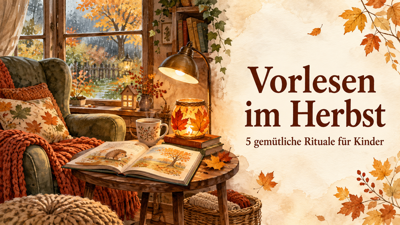 Vorlesen im Herbst: 5 Rituale für Kinder ab 4 Jahren